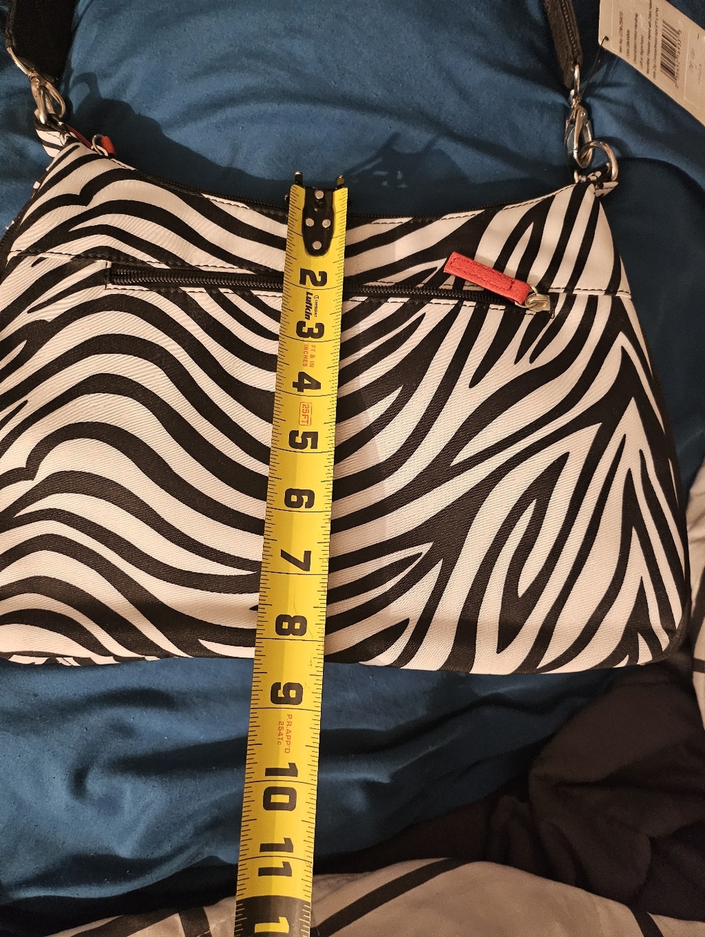 New Gun Tote'n Mamas Zebra Concealed Carry Microfiber Hobo Purse Holster - Picture 11 of 13
